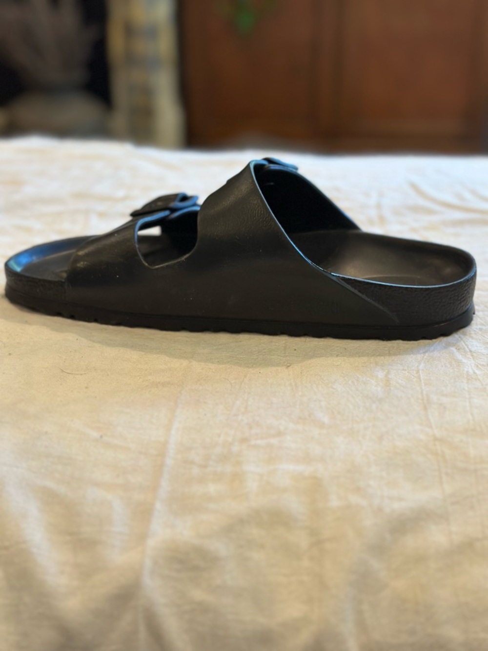 Birkenstock Women’s Black Two-Buckle EVA Slide Sandals - Picture 6 of 9